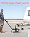 VEVOR Trailer Dolly, 3500lbs Tongue Weight Capacity, 18 inch and 22 inch Height Adjustable Trailer Dolly, with 2 inch Hitch Ball, Adjustable Handle Length, 8-inch Swivel Wheels, for Moving RV Trailer