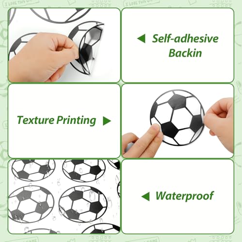 SITAKE 43 Piezas Stickers de Fútbol para Decoración miniatura 3