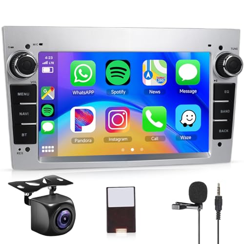 👉【Autoradio Bluetooth e FM RDS radio】 Microfono integrato + microfono esterno, autoradio bluetooth vivavoce microfono integrato, supporta la sincronizzazione dei contatti e la riproduzione di musica Bluetooth.Il ricevitore radio FM può cercare o preimpostare automaticamente le stazioni (87,5 MHz-107,5 MHz). Puoi goderti la trasmissione di diversi canali in macchina.
