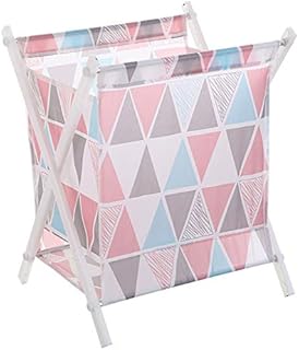 WJJ folding laundry basket hamper with handles Foldable Laundry Basket  Utility Rooms,Folding Washing Storage Bin,Removable Laundry Bag,for Bedrooms Laundry Room,Bathroom (37 Cm X 31 Cm X 31 Cm)