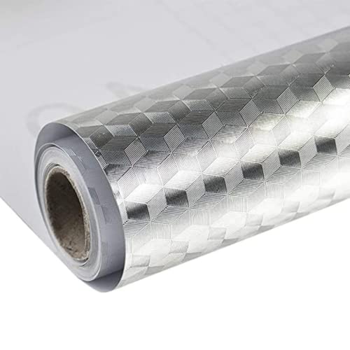 Manta Impermeável Anti Gordura Adesiva Alumínio Forro Armário Gaveta Cozinha Banheiro Á Prova De Óle