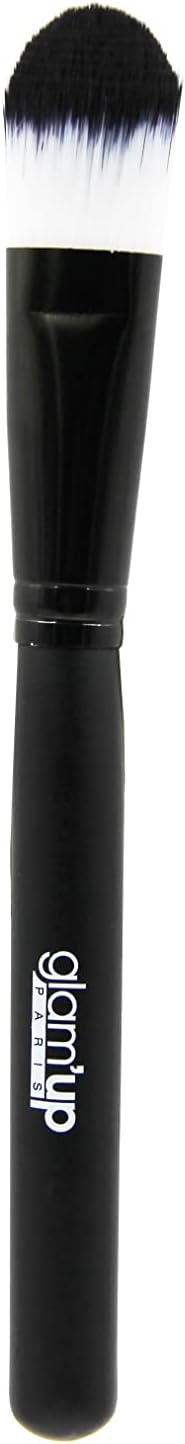 Glam'Up Paris - Fluid Foundation Brush - Easy and Comfortable Application - Soft Bristle Brush, Black