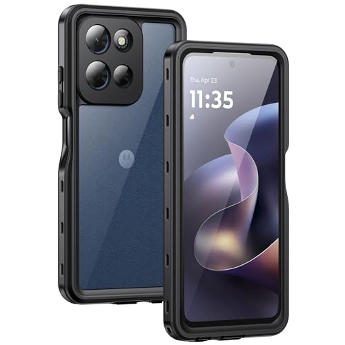 Lanhiem for Moto G 2026 / G Play 2026 5G Case, IP68 Waterproof Dustproof Shockproof Case with Built-in Screen Protector, Full Body Underwater Protective Cover for Moto G 2026 / G Play 2026 5G, Black