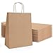 Produktbild AN HUI MING 25 Stück Papiertüten mit Henkel, Geschenktüten Papier,Papiertüten Braun,Kleine Geschenktüten, 18 * 10 * 25 cm Kraftpapier tüten