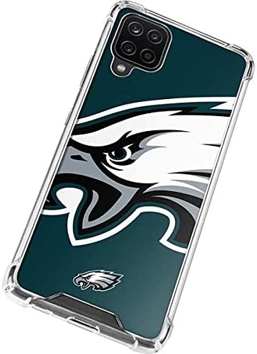 Skinit Clear Phone Case Compatible with Galaxy A12 - Officially Licensed NFL Philadelphia Eagles Large Logo Design