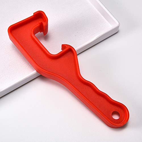 3 Pieces 5 Gallon Plastic Bucket Lid Opener Paint Can Lid Opener For Home Office Opening Tools (Red) #TOP1