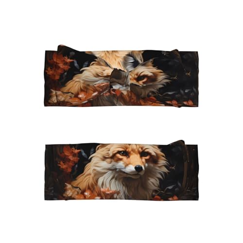 Fox and Flowers Baby Bow Headband. Comfortable baby headband, suitable for daily wear and photo props.2