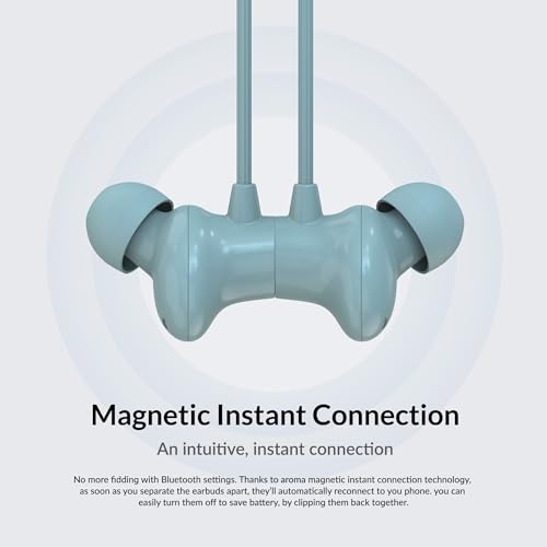 Image of AROMA NB121 Buzz Upto 60 Hours Playtime*, ENC, Magnetic On /Off Fast Charging Bluetooth