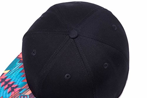 Image of Quanhaigou Snapback Hat for Men Women,Hip Hop Style Colorful Flat Bill Hats Teens Adjustable Baseball Cap