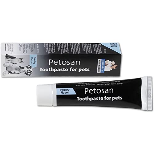 Petosan Zahnpasta für Hunde und Haustiere, Anti-Zahnstein Geflügelgeschmack, 70 g (1er Pack)