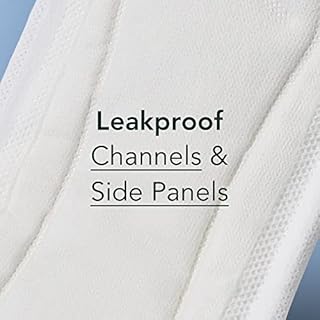 Rael Incontinence Liners for Women, Organic Cotton Cover, Postpartum Essential, Moderate Absorbency, Bladder Control, 4-Layer Core with Leak Guard Technology (Long, 72 Count)