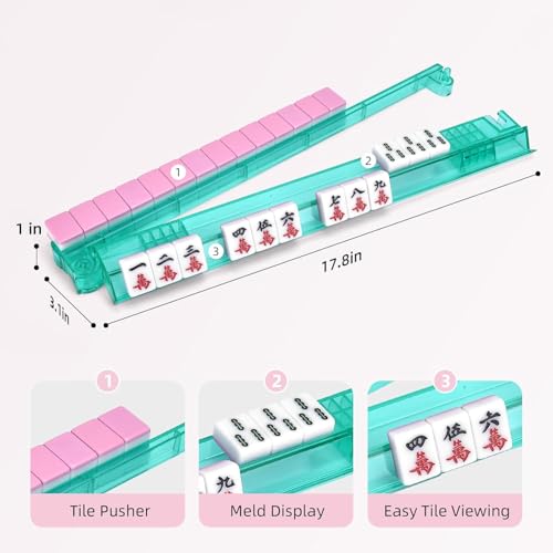 Set de 4 Soportes Acrílicos para Mahjong de 17.5 Pulgadas miniatura 2