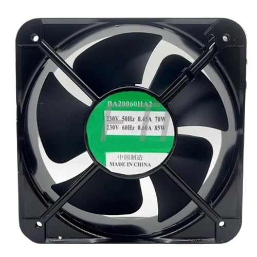 Fan BA20060HA2 - Ventilador de refrigeración (200 x 200 x 60 mm, AC220 V, 20 cm)