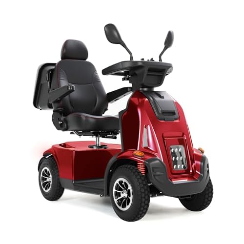 All-Terrain Heavy Duty Mobility Scooter for Seniors & Adults, 1000W Powerful Motor, 550 lbs Weight Capacity, 32 Mile Extended Range, 9 MPH, 13” Pneu