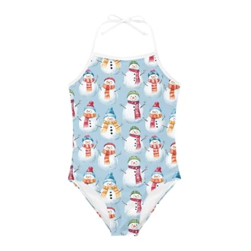 Image of Christmas Holiday One-Piece Swimsuits Beach Swimwear Bathing Suit for 3-10 Years Girls