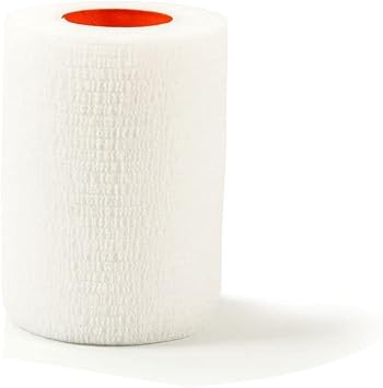 First Aid 4 Sport Latex Free Cohesive Bandage - 2.5cm x 4.5m White - 1 Roll