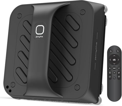 Fensterputzroboter mit 6 Wasserdüsen, 8000 PA Saugkraft und Kantenerkennungstechnologie, Automatischer Fensterreiniger Roboter mit 4 Reinigungsmodi und Anti-Rutsch-System für Innen- und Außenfenster