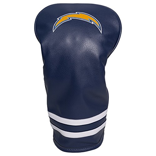 Team Golf NFL San Diego Chargers Vintage Driver Head Cover Vintage Driver Golf Club Headcover, Form Fitting Design, Retro Design & Superb Embroidery