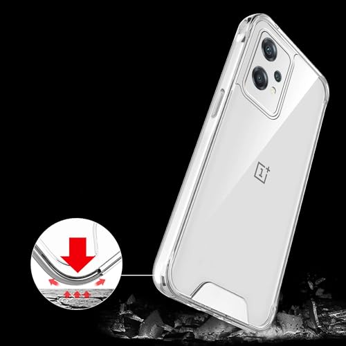 Image of Mr. Case Crystal Clear Transparent Back Cover Case for OnePlus Nord CE 2 Lite 5G | Flexible Shockproof TPU Frame Bumper Scratch Resistant - Crystal Clear