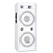 Produktbild Malone Fullrange PA Box - passiver 3-Wege Lautsprecher, Fullrange PA Box, Horn-Mitteltöner, Piezo-Hochtöner, Holzgehäuse, Tragegriffe, 2 x 38 cm (15")-Subwoofer, 750 W RMS, weiß