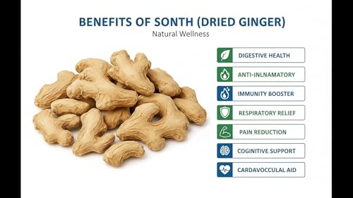 Image of Parshutara Farm Whole Dry Ginger (Sonth) 100g | Whole Sonth Pieces | Premium Garam Masala Spice for Cooking