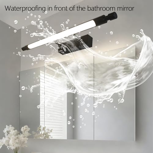 Aplique de pared baño espejo moderno con luz cálida interior de 40cm 5