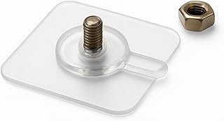 Shower Caddy Sticker Replacement Pads | No Drill Adhesive Mounting Stickers for Bathroom Organizer, Wall Shelf & Rack | Strong Waterproof Transparent Glue Pads – Pack of 20