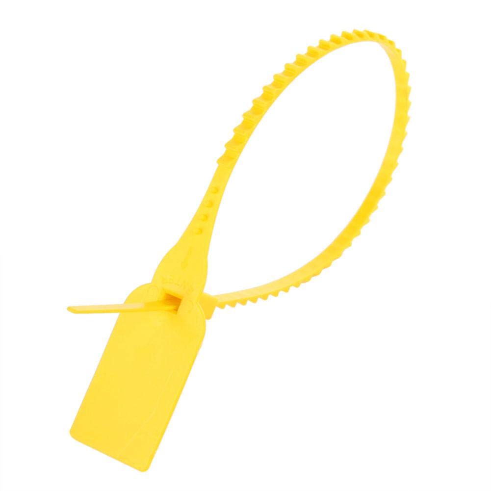 100 Pièces Attaches Zip Autobloquantes Réglables S Tidy Wrap Joints d'inviolabilité en Plastique Attaches Zip Attaches de Câble Robustes Rouge et Jaune (Rouge)(Yellow)