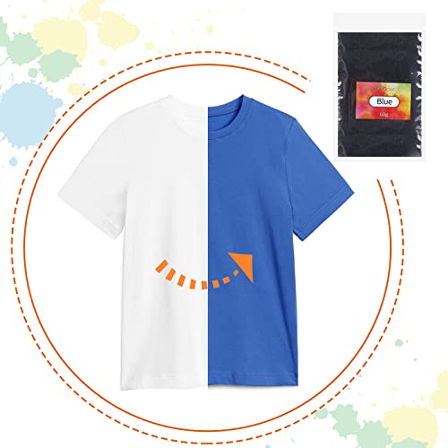 Htvront Fabric Dye For Polyester, Synthetic Fabric Dye - Large Capacity 60G Polyester Fabric Dye - Vibrant Polyester Dye For Plastic, Silicone, Fabric Coloring And Renewal (Navy Blue) #TOP2