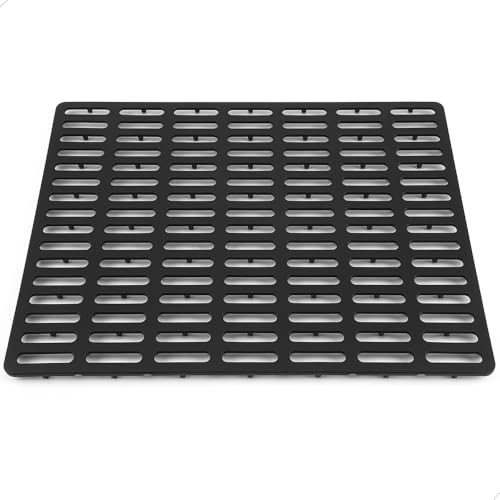 VELOVYO Sink Protector Mat, Kitchen Sink Protector, Silicone Mat, Dishwasher Safe, No Odor, Elevated Feet, 16.34” x 12.8”