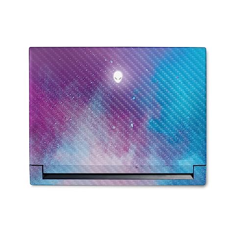 Image of MightySkins Carbon Fiber Skin Compatible with Alienware M18 R1 (2023) Full Wrap Kit - Cotton Candy Sky | Protective, Durable Textured Carbon Fiber Finish | Easy to Apply | Made in The USA