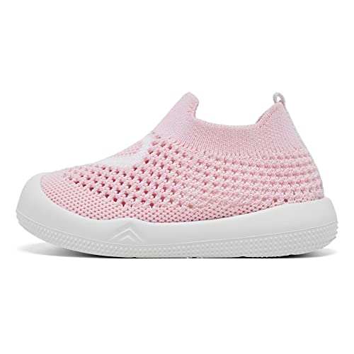 Image of Eashi Baby Boy Girl Non-Skid Indoor Infant Walking Shoes Breathable Warm Elastic Sock Shoes with Memory Sole Protect Toes Outdoor Sneakers