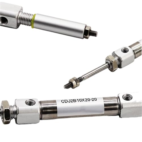 Vérin pneumatique CDJ2B16 Bore 16mm course réglable pour automatisme