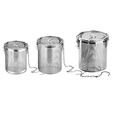 YKMYXZ Tamiz de harina, 1 Unidad, colador de Especias for cocinar, Malla Fina, infusor de té de Acero Inoxidable 304, for té, Hierbas, sopas y condimentos.(1.3L)