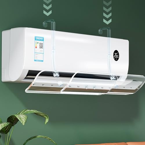 Deflector de aire acondicionado extensible y transparente para climatizador 2