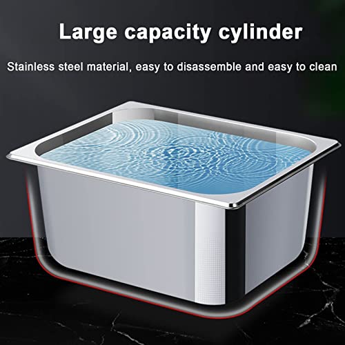 Gasfritteuse, Doppeltanks, 12 l, kommerzielle Fritteuse, Edelstahl-Arbeitsplatte, Ölfritteuse mit Körben und Deckeln, Küchenfritteuse für Pommes Frites, Restaurant, Supermarkt, schnell – Bild 4