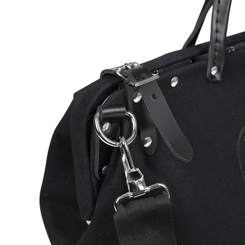 Klein Tools 510216SPBLK Tool Bag, Large 16-Inch Deluxe Canvas Tool Bag and Organizer with 13 Pockets and Shoulder Strap, Black by KLEIN TOOLS - Image 9
