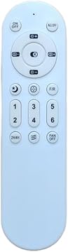 2.4G Ceiling Fan Remote Control with Infrared Technology| 6-Speed Settings for Fan and Light| Wireless Oscillating Controller Compatible with Various Models| ForA