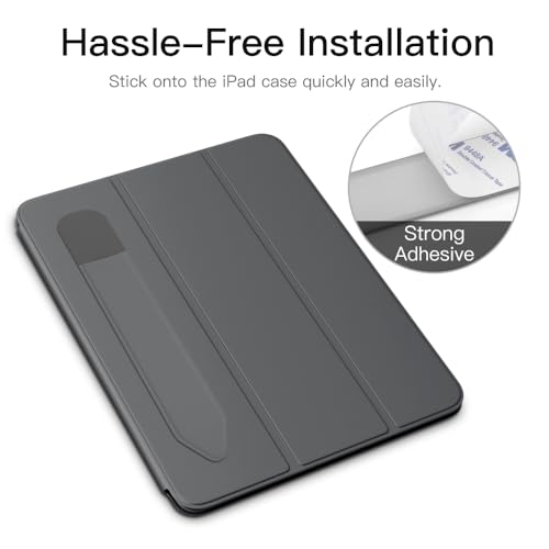 Image of MoKo Adhesive Pencil Case Holder Sticker for Apple Pencil, 2Pcs Dark Gray