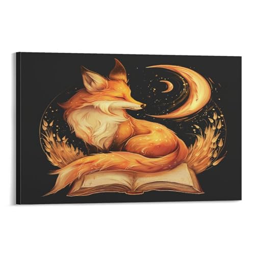 Tableau mural Fox POLIUAWS pour salon et chambre moderne 60x90