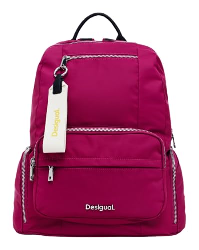Desigual, Accessories Nylon Backpack Medium Donna, Colore: Rosso, Einheitsgröße