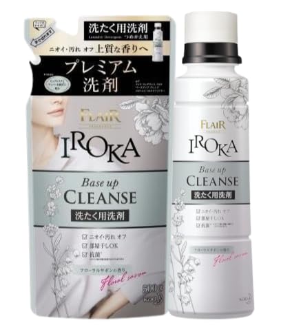 【セット】フレアフレグランス IR O KA イロカ べースアップクレンズ 本体600g + 詰め替え 500g セット