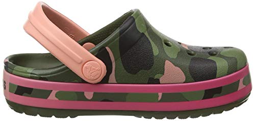 Image of Crocs Unisex Kids Crocband Prismatic Clogs K Volt Green