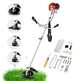 Weed Eater String Trimmer, 58cc Cordless Grass Gas Powered Weed Wacker 4-in-1 Straight Shaft String