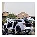 AOMUZE for Jeep Grand Cherokee 1:32 Alloy Car Molded Die Cast Dirt Bike Metal Car Model Simulation Sound & Light Collection(White)