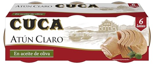 Cuca Atún claro en aceite de oliva, pack 6 x 65gr