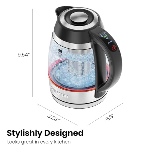 CHEFMAN Custom-Temp 1.8L Electric Kettle – Stainless Steel - image 7