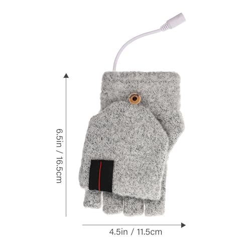 Guantes calefactables USB contra manos frías en invierno y diseño convertible 2