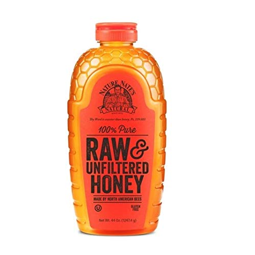 Nate's Georgia 100% Pure, Raw & Unfiltered Honey, 32 oz. Squeeze Bottle - All-natural Sweetener