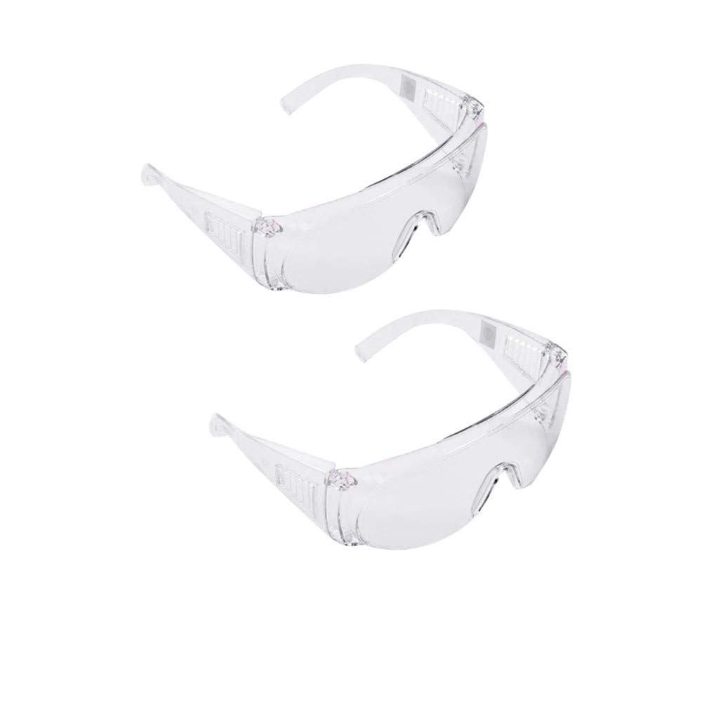 bingT Safety Protection Glasses-Safety Goggles Eyewear Eyeglasses for Eye Protection with Clear Plastic Lenses,Wind Proof Sand Proof Splash Proof Impact for Construction,Laboratory,Personal Use (2pc)